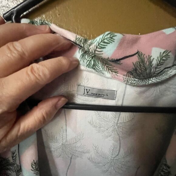 JV Joan Vass size L palm print robe. - Picture 5 of 7
